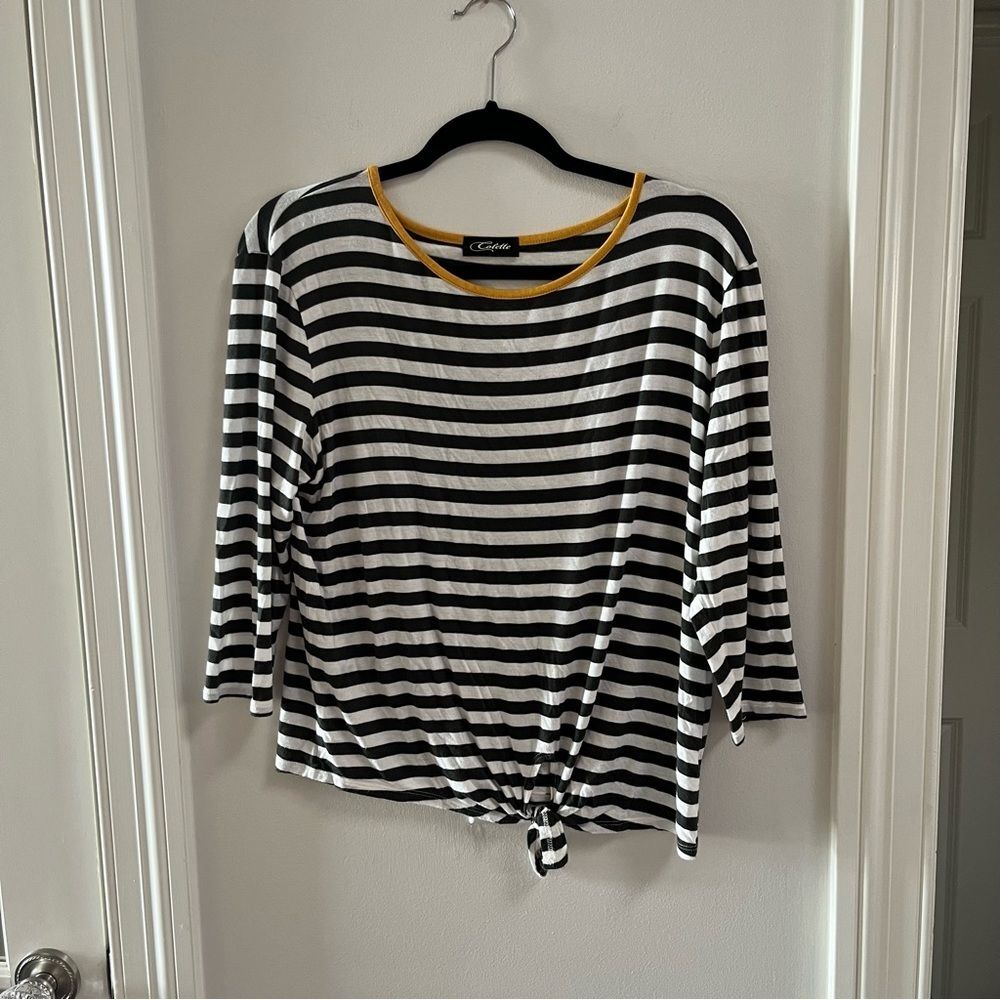 Colette green and yellow long sleeve shirt A5